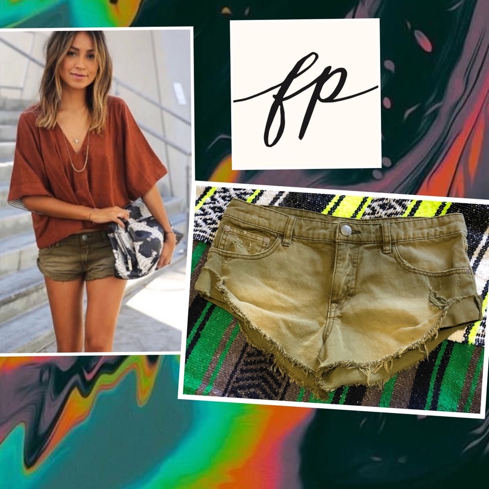 FP High Rise Irreplaceable Short Army Cutoffs